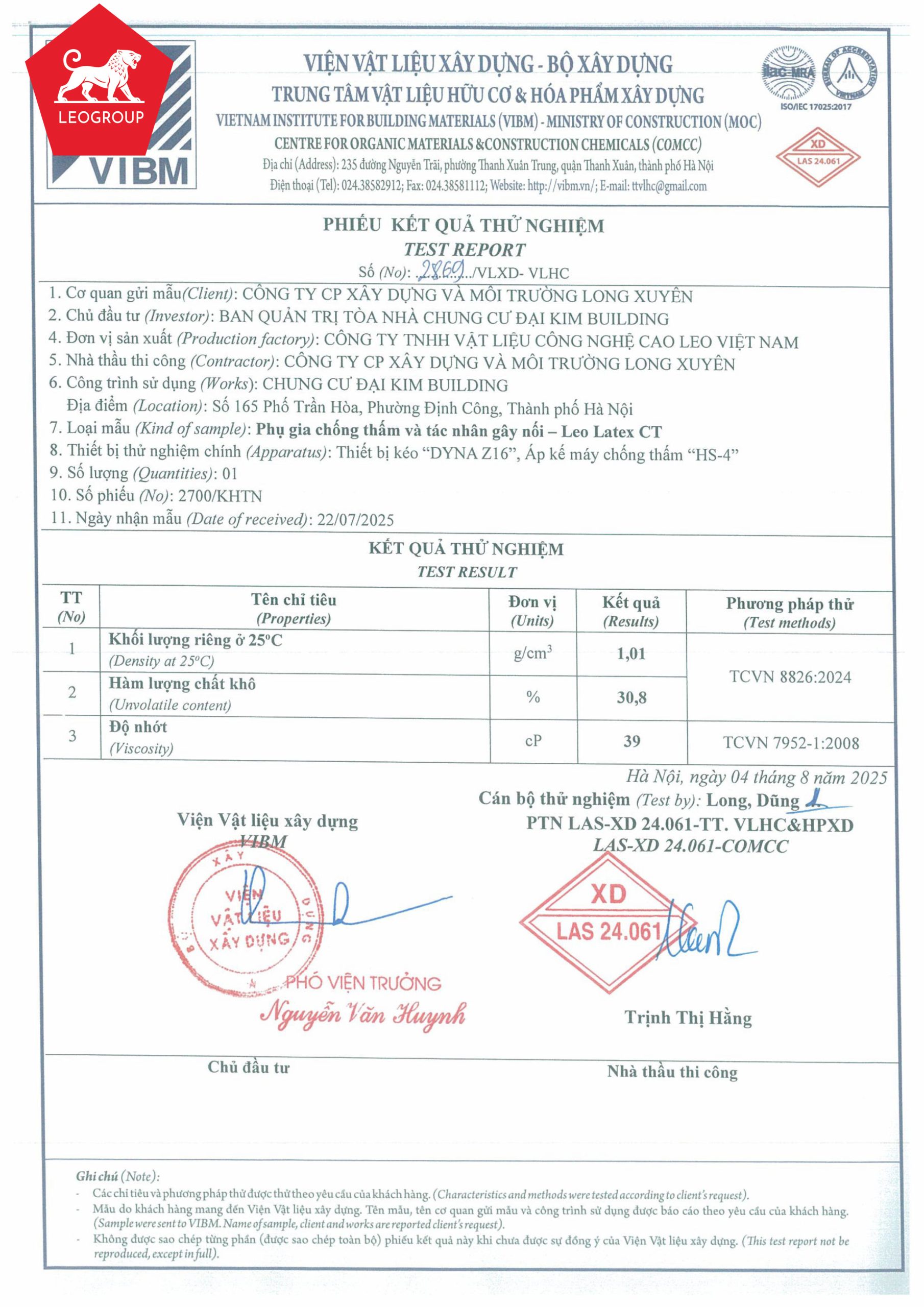 phụ gia chống thấm bê tông